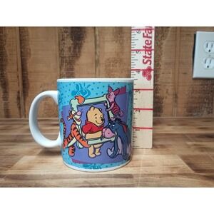 Vintage 1997 Walt Disney Winnie the Pooh Large Coffee Cup Mug Tigger Piglet Eore